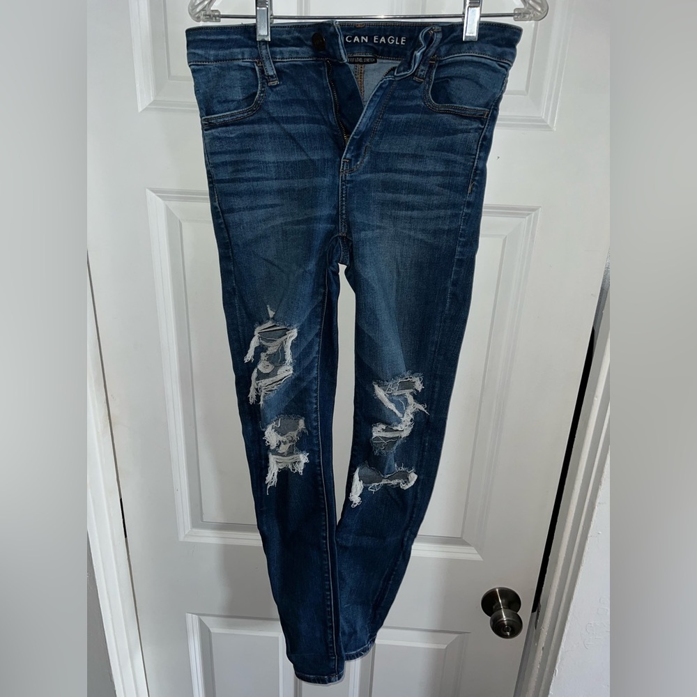 AE Next Level Stretch Hi-Rise Jegging size 8 Long